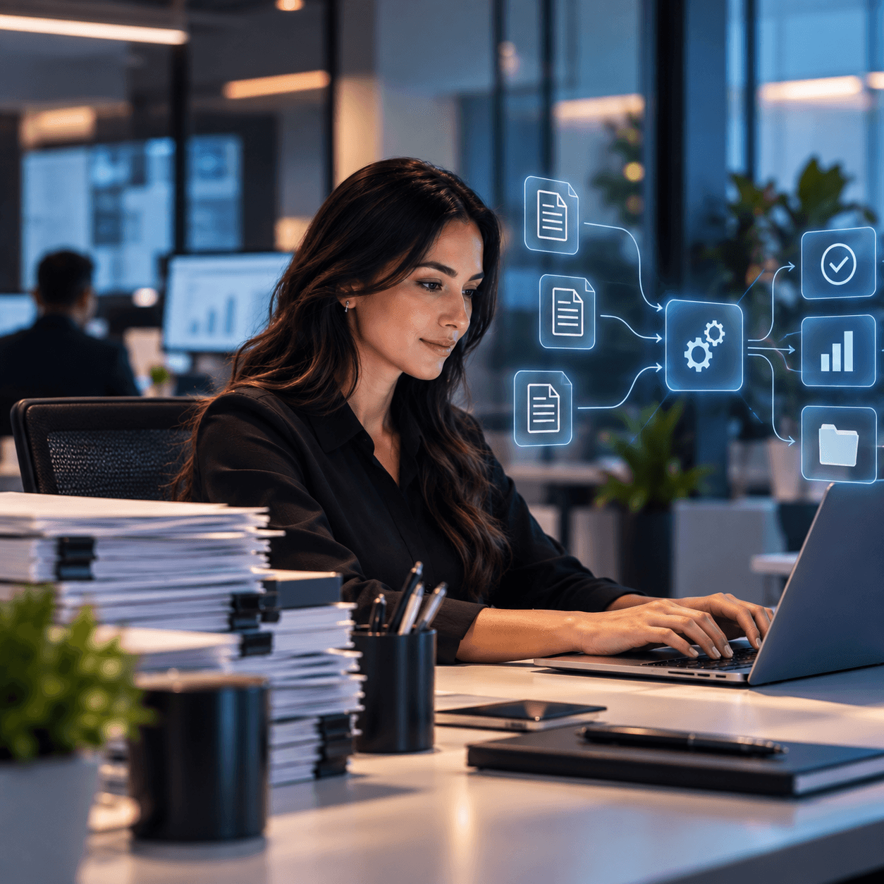  IA no backoffice para rateio de custos e processamento de dados